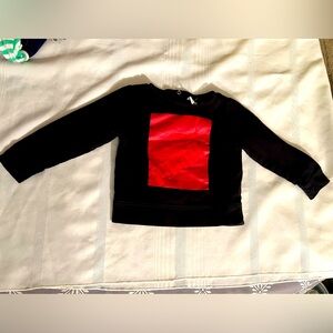 Puma Black Sweatshirt with Red Graphic size 24mths